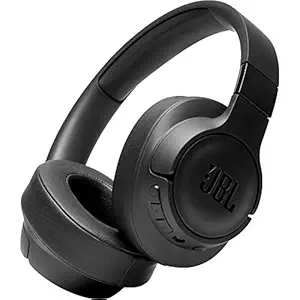 JBL Tune 700BT by Harman, 27-Hours Playtime with Quick Charging, Wireless Over Ear Headphones with Mic, Dual Pairing, AUX & Voice Assistant Support for Mobile Phones (Black)