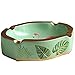 Produktbild D-HOME Aschenbecher aus Keramik kreativ Flamingo gemalt Couchtisch Dekoration amerikanischen Retro Garten Wohnzimmer Dekoration Heimtextilien Aschenbecher (Farbe : Light Green)