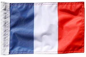 Drapeau Fanion français Coutures renforcées - Flag pour Motos Custom - Harley - Trikes