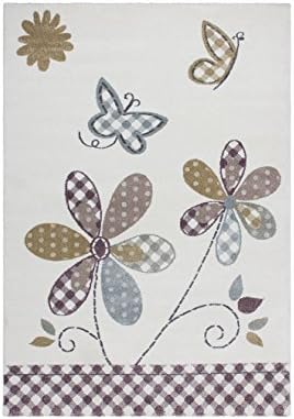 Carpet children room Carpet Baby Design Seychelles - Takamaka RUG butterfly Pattern polypropylene 120 cm x 170 cm multi/Decorations buy online