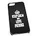 Produktbild Schwarz Cover für iPhone 5/5S 1391 schwarz Keep Calm und Love piroggen