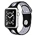 Produktbild BZLine Armband | Weiches Silikon Uhrenarmband | Für Apple iWatch Series1 2 3 38mm 42mm | Schnellspanner | Passt für 6,7"-8,7" Handgelenk | 10 Farben (42 mm, B)