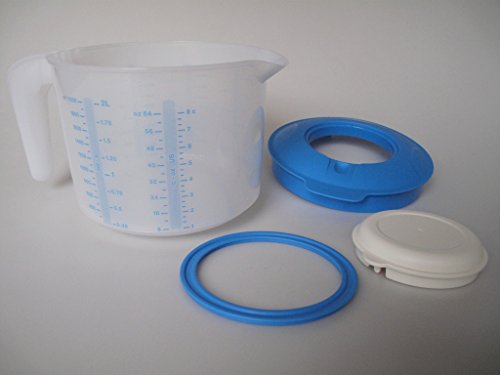 TUPPERWARE Backen Rühr-Mix Messbecher Candy 2,0L blau D216 Rührbecher Backhelfer 7561 - 3