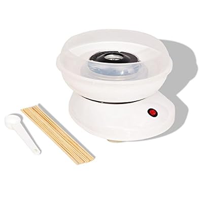 VidaXL sucre Barbe à Papa Papa Appareil de Barbe à Papa 480 W Blanc