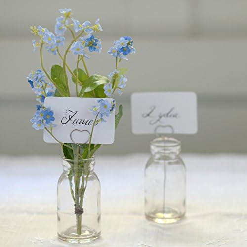 2 NAME CARD HOLDER BUD VASES - For Wedding Parties &amp; Event - Home &amp; Interior