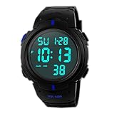 TOPCABIN 50M Wasserdichte Schwimmen Sportuhr Jungen Mädchen Led Digital Uhren für Männer Frauen Gummibügel