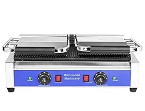 Andrew James Commercial Medium Double Sandwich Maker Machine - 1 Year Warranty