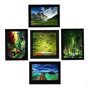 Momscreations Wall Photo Frame for Living Room, Bedroom Family Memories Wall Photo Frame || (4 Units of 4X6, 1 Unit of 5 X 5 inches)