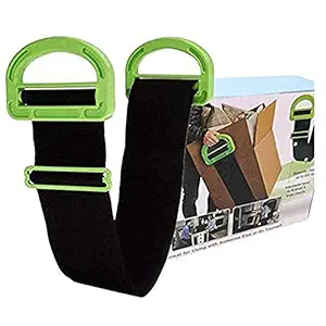 KPNG Adjustable Moving and Lifting Straps for Furniture, Boxes, Mattress, Construction Materials, or Other Heavy, Bulky, or Awkward Objects, Single or Two Person Carrying, 1 Strap Included,Pack of-1