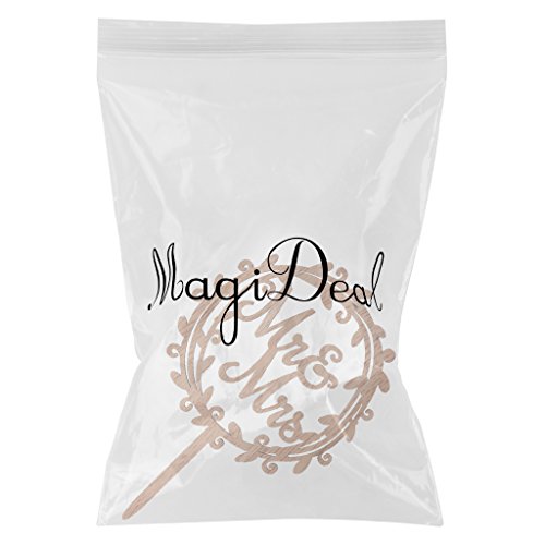 MagiDeal Rustikale Holz Cake Topper für Geburtstag Party Dekoration - 2