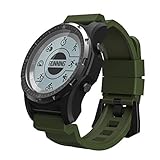 Smartwatch, GPS Herzfrequenz, Luftdruck Laufen, Wandern, Mountain Golf, Multi-Function Male Smart Watch,Green