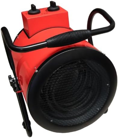 4x 3KW Electric Industrial Warehouse Cylinder Fan Space Heater Workshop Warmth Fire