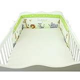 3-tlg. Bettset Baby Bettwäsche mit Nestchen Komplettset Eulen- und Tiermotive Bettausstattung / Made in EU - 5