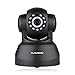 Price comparison product image FLOUREON 720P Wireless IP Camera, ONVIF Pan/Tilt Indoor CCTV Dome IP Camera 10 Metres Night Vision, Motion Detection,P2P Mobile Remote View (Black)