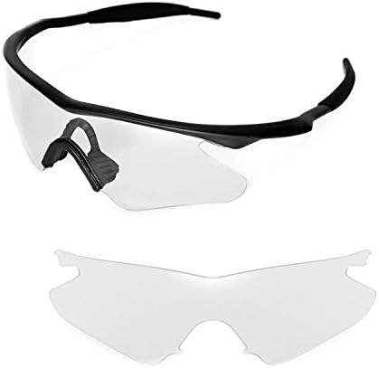 WallevaReplacement Lenses for Oakley M Frame Heater Sunglasses - Multiple Options Available (Clear)