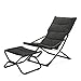Produktbild LI JING SHOP - Folding faul sofa schlafzimmer wohnzimmer Mini schöne Freizeit balkon Schwangere Frauen Liege ( Farbe : Schwarz )