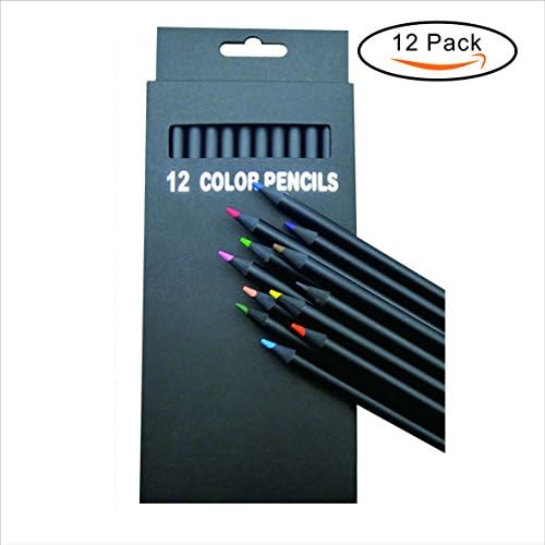 Firster Classic Black Coloured Pencils Set-Pack of 12