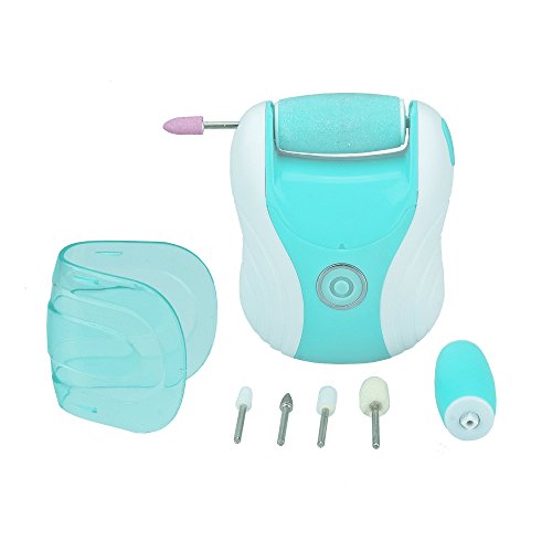 Preisvergleich Produktbild MadameParis Maniküre und Pediküre Set elektrischer Hornhautentferner – Fußpeeling – entfernt tote Haut und Hühneraugen zu 100% – weiche und glatte Füße GRATIS: 2 Ersatzköpfe + Maniküre-Aufsätze für die Pflege der Nägel - langlebige Batterie !