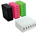 Produktbild Silva Schneider UA 5116 Hi-Power 220V Ladeadapter 6 USB Ladegerät pink