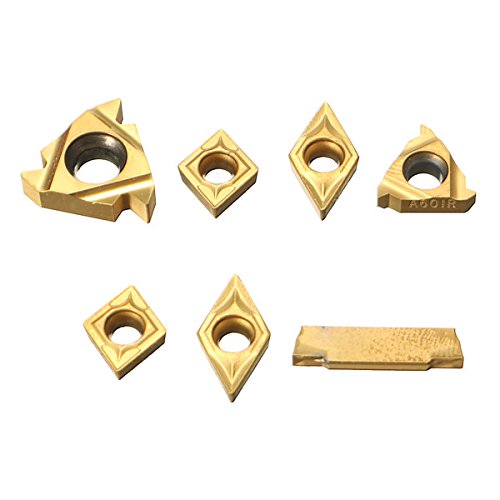 Juego de 7 herramientas para torneado, con soportes, vástagos e insertos, marca Farwind