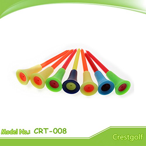 Crestgolf-3-14-inches-Mixed-Color-Rubber-Cushion-Top-Plastic-Golf-Tees-Plastic-Golf-Tee-with-Rubber-Headpack-of-50pcslot