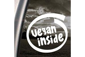 Autocollant de voiture avec inscription « vegan inside », pour pare-chocs ou vitre, par Ritrama