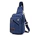 Produktbild Frühling koreanische beiläufige Männer Taschen Brusttasche Sport Leinwand kleine Tasche Multifunktionsaußen kleine Tasche dunkelblau