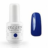 Gellen Brand Nail Manicure UV LED Nail Gel Nail Polish Choose from 300 colours Deep blue