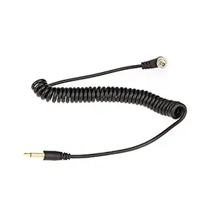 Homgeel 3.5mm Flash Sync Cable Cord with Screw Lock to Male Flash PC for PIXE