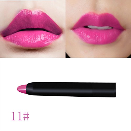 Popular 12 Colors Long Stay Waterproof Lip Gloss Pencil Lipstick Pen Makeup Rouge - 1 Piece