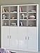 Produktbild Schrank Sophal 6 weiß 2x Vitrine Vitrinenschrank Wohnzimmerschrank Doppelschrank Wohnzimmer Jugendzimmer Glastür