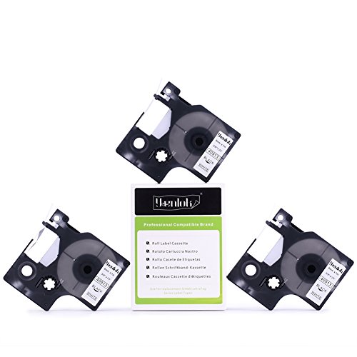 3x Compatible con Dymo D1 40913 Casete de Cinta S0720680 Cinta de Etiquetado 9mm x 7m Negro sobre Blanco para LabelManager 100 110 120P 150 160 PC2 200 300 350 400 420P 450  LabelPoint 100 150 200 250 300 350 PC PC2 PnP PnP WiFi LabelWriter 400 450 Duo