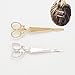 Cuhair(tm) 4pcs (2pc gold 2pc silver) Vintage scissors Design Punk Women Girl Hair Clip Pin Claw Barrettes Accessories