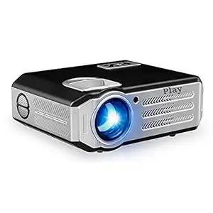 PLAY HD LED 5000-6000 Lumens 1920 x 1080 LCD Smart Android Projector for Home Theater Meeting | HDMI/VGA/USB/AV Interface- LCD Panel Home Theater with Remote Control