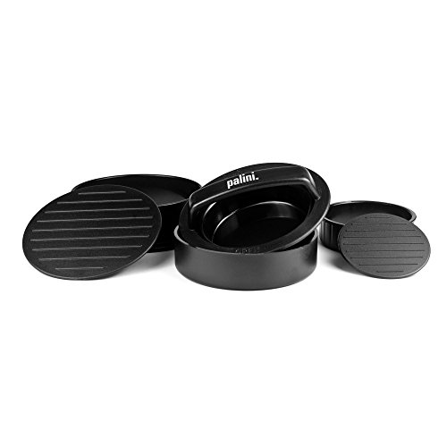 palini 3in1 Hamburgerpresse | 10cm | perfekte Patties | für normale Hamburger, gefüllte Burger & Mini-Burger | mit Antihaft-Beschichtung - 2
