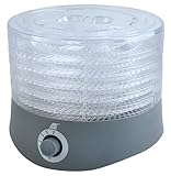 Dörrgerät Dörrgemüse Pilze Trockner Dörrautomat 280W 40-70°C 6 Ebenen 1m Kabel 6428