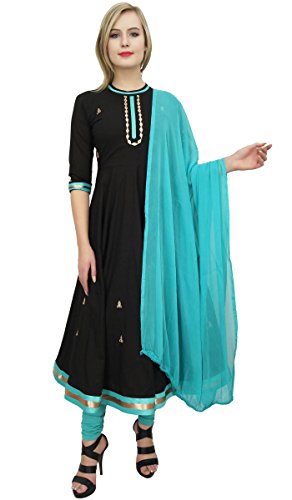 Designer Cotton Dupion Long Anarkali Suit Casual Women's Clothing