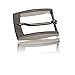 Produktbild Gürtelschnalle Buckle 35mm Metall silber anthrazit - Buckle Facile - Dornschliesse für Gürtel mit 3,5cm Breite - silberfarben anthrazit