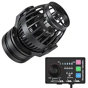 Uniclife 2100 Gph Controllable Wavemaker with W-25 Controller and Magnet Mount for Marine Freshwater Aquarium Circulation Pond
