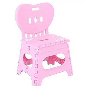 Octopus prime Portable Baby Stool Folding Step Stool, Folding Chairs with Backrest for Kids-Multicolor