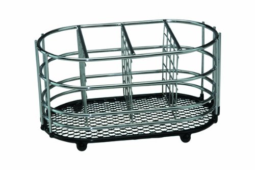 Apollo Besteckkorb, Schwarz, Chrom