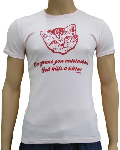Tractor – Everytime You Mastur... Motif Vintage Slim-Fit XS-XXL Soft Pink Size:XXL