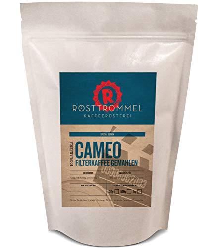 Filterkaffee CAMEO (gemahlen) - handgeröstet - mittelkräftiger Kaffee - perfekt für Filterzubereitung