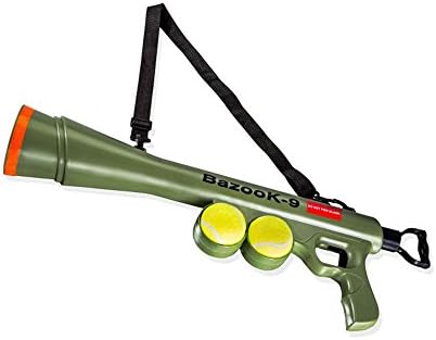 Sepbear Tennis Ball Launcher Gun Rated Pet Dog Toy 2 Balls Sports Game Thrower