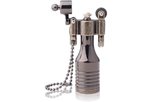 SGerste Metalowy zapłonnik, rozrusznik, do wielokrotnego napełniania, vintage, wojskowy, retro, zapalniczka naftowa