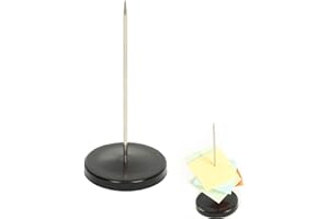 BNOYONERAS Spike per Ricevute in Acciaio Inossidabile, Porta Comande Infilzacarte, Fattura Forcella, Nero