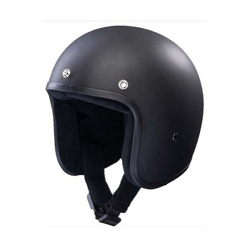 GZM Casco Jet similar al Bandit, pequeño y homologado, color negro Small negro mate