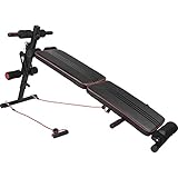 💪 GORILLA SPORTS TRAININGSBANK - mit 2 extra Expanderbändern ist ein multifunktionales Trainingsgerät für Bauch-, Rücken- und Armmuskeln