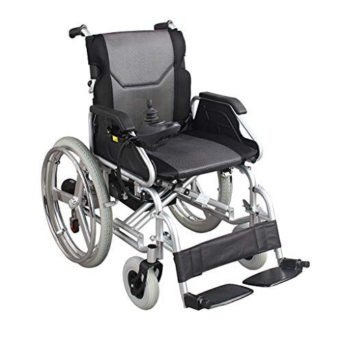 Preisvergleich Produktbild HEUFHU888 Multifunktionaler elektrischer Rollstuhl - Faltbarer elektrischer Rollstuhl-Bleibatterie (Farbe : SCHWARZ)
