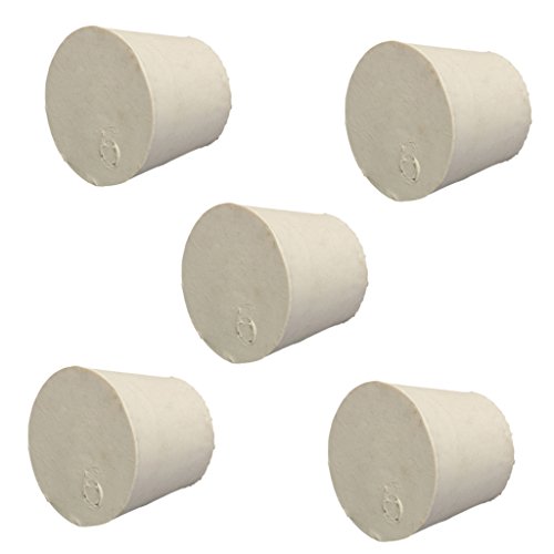 5x Labor Voll Gummi Stecker Stopper Bungs Flask Konische Rohrstopfen – 6 # - 8